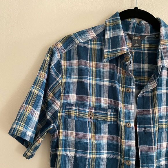 Royal Robbins plaid button up hemp shirt - Picture 3 of 7
